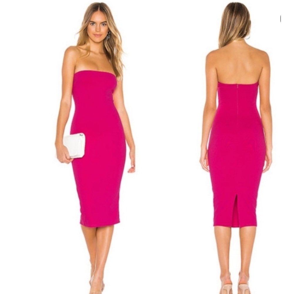 superdown Pink Strapless Dress